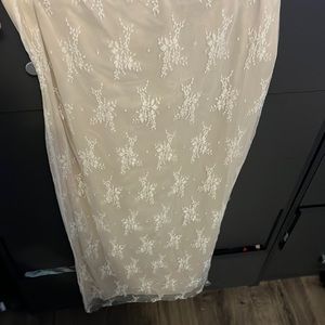 White Smear Skirt